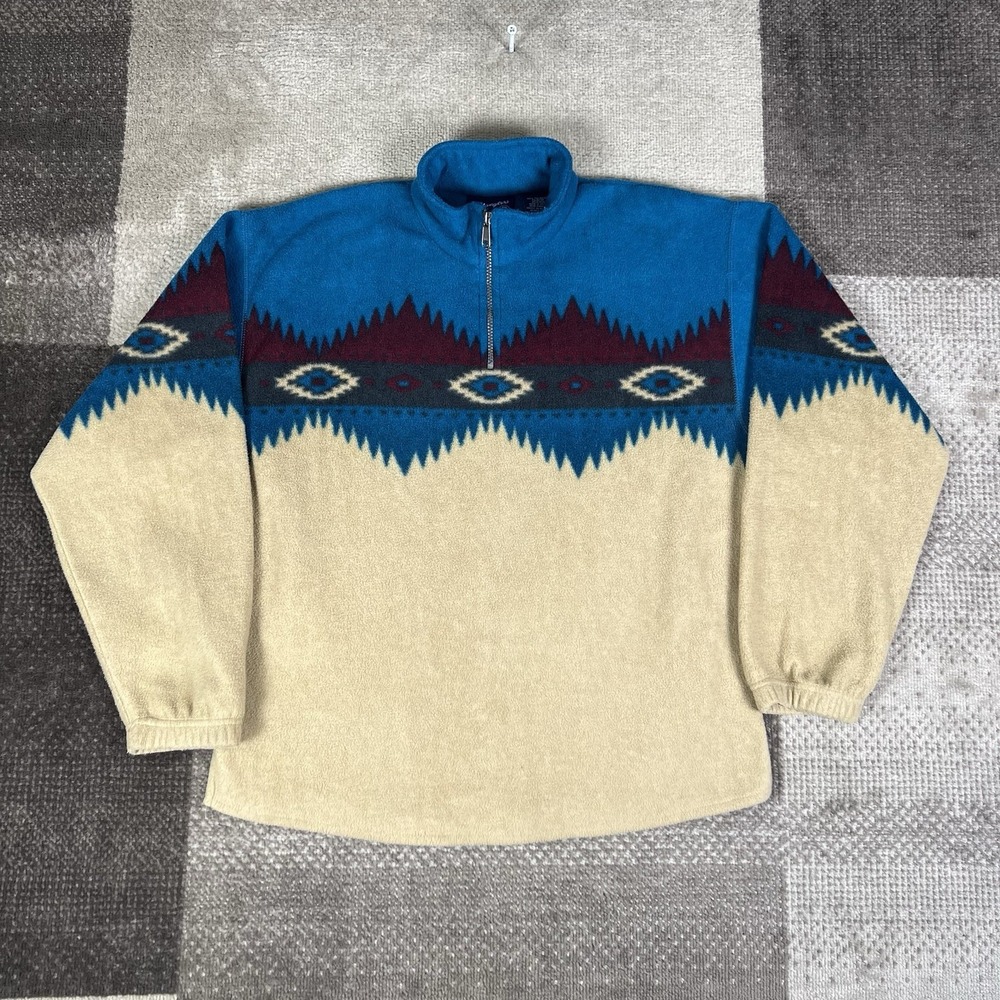 Vintage Wrangler Aztec Fleece Sweater Women's Size 2XL Colorful